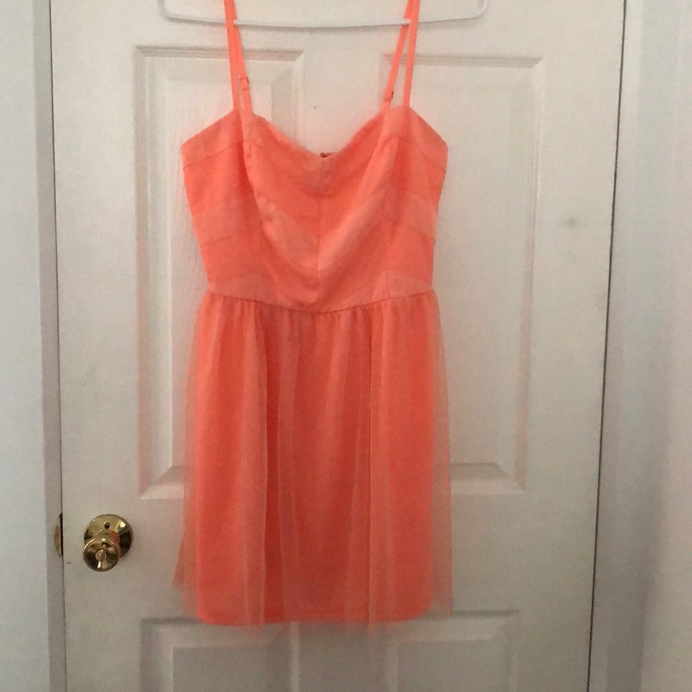 Peach dress